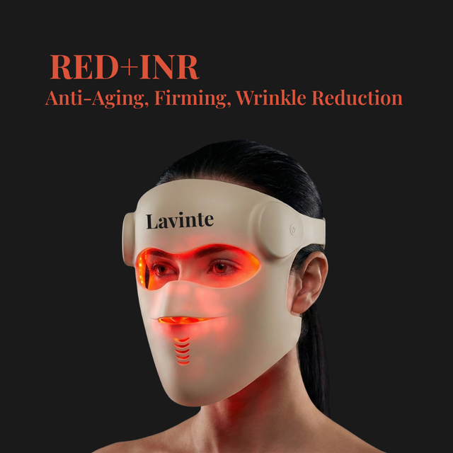 Mask glowing red and near-infrared