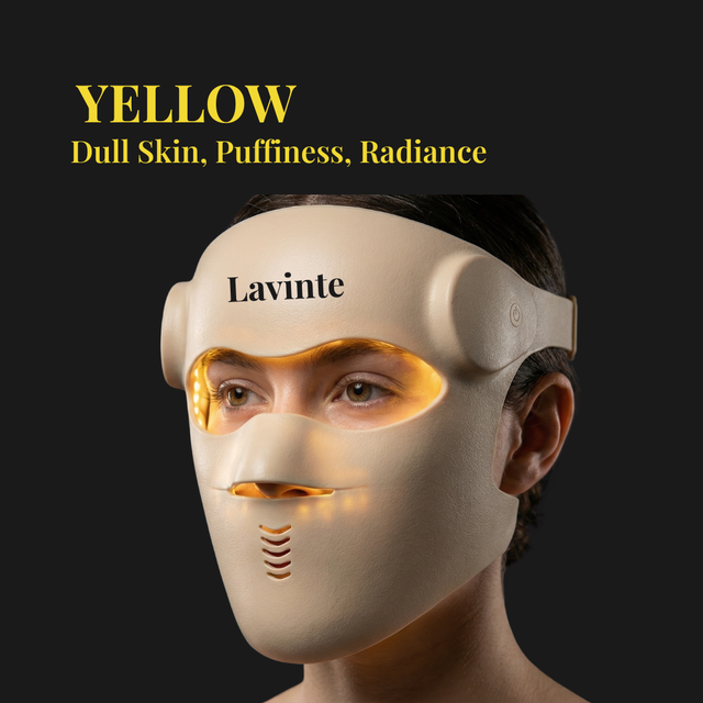 Mask glowing yellow